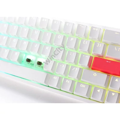 Billentyűzet Ducky ONE 2 SF MX Speed Silver RGB LED Magyar (HU) Fehér