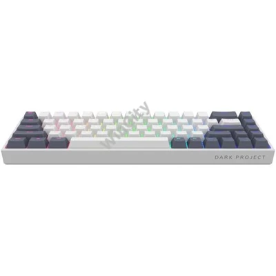 Billentyűzet Dark Project KD68B White / Navy Blue - G3MS Mech. RGB (ENG)