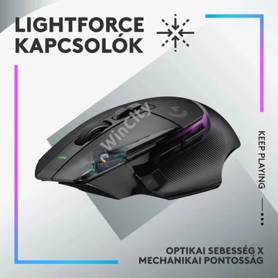 Egér Logitech G G502 X Plus Wireless black (910-006162)