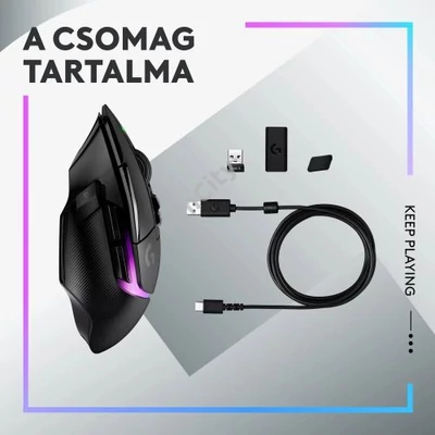 Egér Logitech G G502 X Plus Wireless black (910-006163)