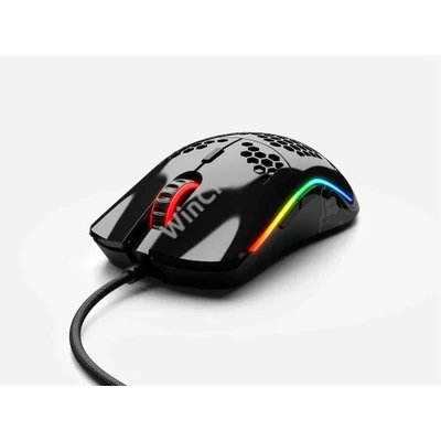 Egér Glorious Model O RGB Optikai USB Glossy Fekete