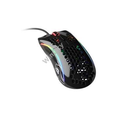 Egér Glorious Model D RGB Optikai USB Glossy Fekete