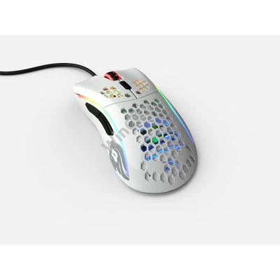 Egér Glorious Model D- RGB Optikai USB Glossy Fehér