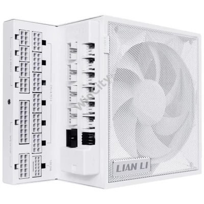 Tápegység Lian Li EDGE EG1200 80 PLUS Gold, + USB HUB, PCIe 5.1, ATX 3.1 - 1200 Watt, fehér