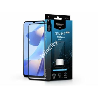Oppo A54s edzett üveg képernyővédő fólia - MyScreen Protector Diamond Glass LiteEdge2.5D Full Glue - black