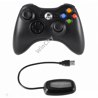 PRC PRCX360PCWLSSBK vezeték nélküli Xbox 360/PC USB adapterrel fekete kontroller
