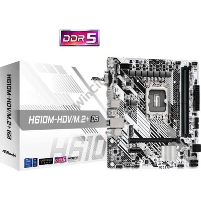 Asrock H610M-HDV/M.2+ D5 Intel H610 LGA1700 mATX alaplap