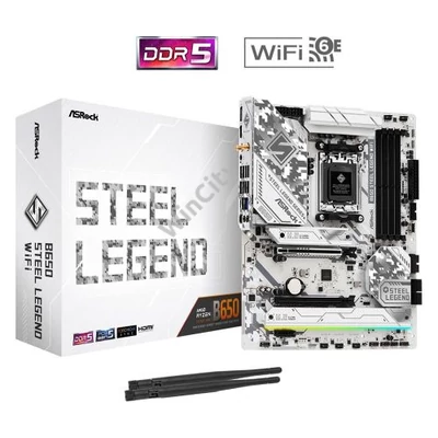 Asrock STEEL LEGEND Wi-Fi AMD B650 AM5 ATX alaplap