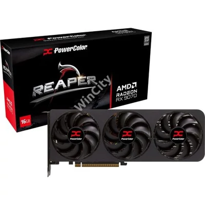 PowerColor Reaper AMD RX 9070 16GB GDDR6 256bit PCIe videókártya