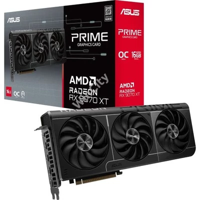 Asus AMD Radeon RX 9070 XT Prime OC 16GB GDDR6 256bit PCIe videókártya