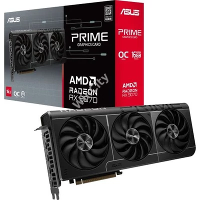 Asus AMD Radeon RX 9070 Prime OC 16GB GDDR6 256bit PCIe videókártya