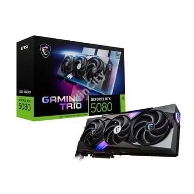 MSI RTX 5080 GAMING TRIO nVidia 16GB GDDR7 256bit PCIe videókártya