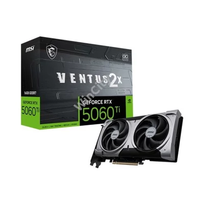 MSI RTX 5060 Ti VENTUS 2X OC PLUS nVidia 16GB DDR7 PCIe videókártya