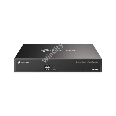 TP-link NVR rögzítő - NVR1004H-4P-2TB (4 csatorna, 4xPoE+ port; H265+, 5MP, HDMI, VGA, 2xUSB, 2TB HDD, audio)