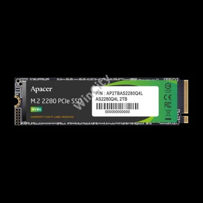 Apacer SSD AS2280Q4L Series - 512GB AP512GAS2280Q4L-1 (PCIe Gen4 x4, Olvasás: 550 MB/s, Írás: 520 MB/s)