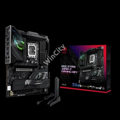 Asus Alaplap - Intel ROG STRIX Z890-F GAMING WIFI LGA1851 (Z890, ATX, 4xDDR5 8600+MHz, 4xSATA3, 5xM.2, HDMI+DP)