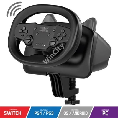 Spirit of Gamer Kormány - RACE WHEEL PRO AIR (PC/PS3/PS4/Switch/Android kompatibilis, fekete)