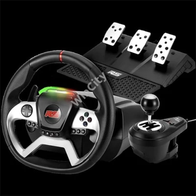 Spirit of Gamer Kormány - RACE WHEEL FORCE 1080RS (kormány+pedálok+váltó, PC/PS4/Xbox X/S/One kompatibilis, fekete)