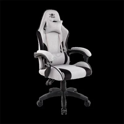 Spirit of Gamer szék - ARENA Light Grey (állítható magasság; párnázott kartámasz; PU; max.120kg-ig, világos-szürke)