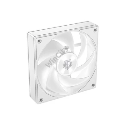 ID-Cooling Cooler 12cm - AF-1230-W (31,1dB, max. 143,90 m3/h, 4pin, PWM, Hydro bear, Daisy chain, 12cm, fehér)