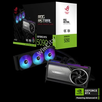 Asus Videokártya - nVidia ROG-ASTRAL-LC-RTX5090-O32G-GAMING (32768MB, GDDR7, 512bit, 2xHDMI, 3xDP)