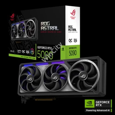 Asus Videokártya - nVidia ROG-ASTRAL-RTX5090-O32G-GAMING (32768MB, GDDR7, 512bit, 2xHDMI, 3xDP)