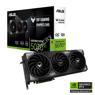 Asus Videokártya - nVidia TUF-RTX5070TI-O16G-GAMING (16384MB, GDDR7, 256bit, 2xHDMI, 3xDP)
