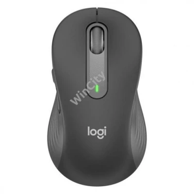 Logitech Egér - M650 Nagy (Vezeték nélküli, Bluetooth, Optikai, 2000 DPI, szürke)