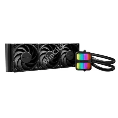 Be Quiet! CPU Water Cooler - SILENT LOOP 3 360mm Black (3x120mm, csatlakozó: 3pin, cső hossza: 400mm, fekete)