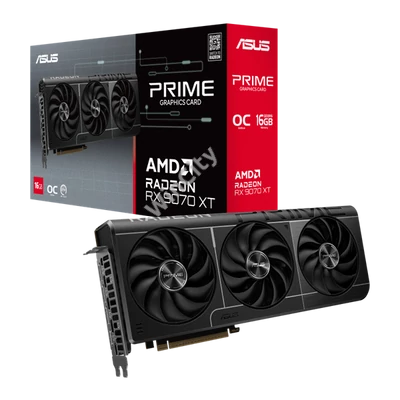 Asus Videokártya - AMD PRIME-RX9070XT-O16G (16384MB, GDDR6, 256bit, HDMI, 3xDP)