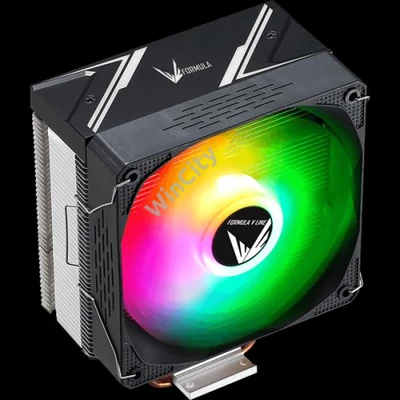 Formula CPU Cooler - Ice Burg Plus ARPW 4P (17-34dB, 4pin csatlakozó, 4 db heatpipe, 12cm, PWM, ARGB)