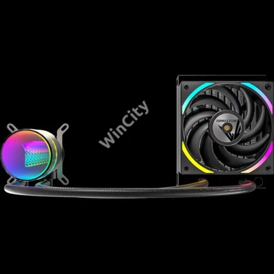 Formula CPU Water Cooler - Oasis L120 ARGB BK (1x12cm, ARGB LED, fekete)
