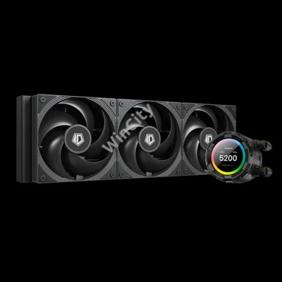 ID-Cooling CPU Water Cooler - SL360 PRO SE (27,2dB; max. 98,54 m3/h; 3x12cm, A-RGB LED, fekete)