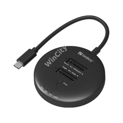 Sandberg M.2 SSD dokkoló -USB3.2 Cloner Dock for M2+NVMe