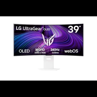 LG Monitor 39" - 39GX90SA-W (OLED; Ívelt, 21:9; 3440x1440; <1ms; 275cd; 240Hz, HDMIx2, DP; USB; HDR; FreeSync; G-sync)