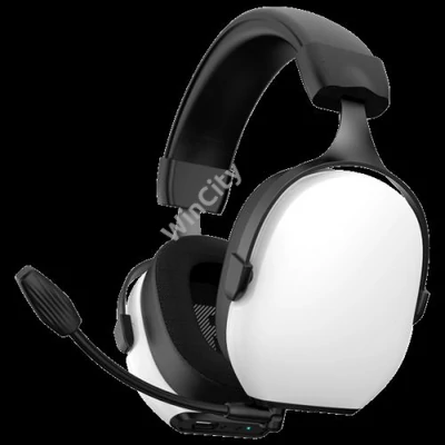 Spirit of Gamer Wireless Fejhallgató - MIC-XH1400 (MultiPlatform, 7.1,mikrofon, hangerőszabályzó, nagy-párnás, fehér)