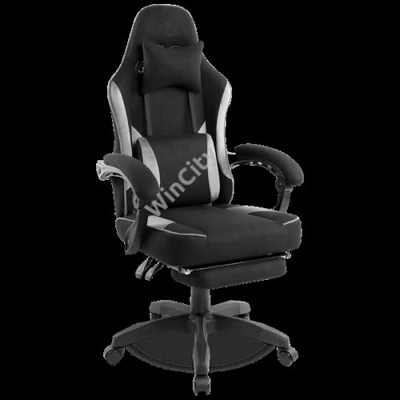 Spirit of Gamer szék - RAVEN (állítható dőlés/magasság; kihajtható lábtartó; max.120kg-ig, fekete)