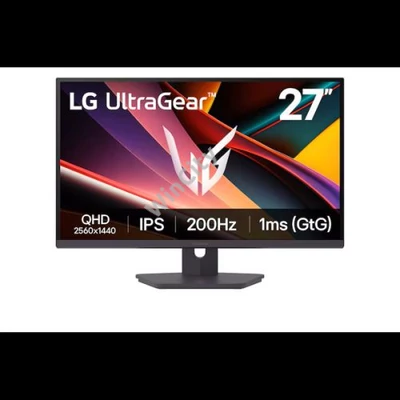 LG Monitor 27" Gamer - 27G610A-B (IPS; 16:9; 2560x1440; 200Hz; 1ms; 400cd; HDMIx2; DP; FreeSync; HDR10; sRGB99%; Pivot)