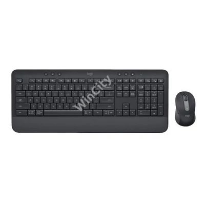 Logitech Billentyűzet/Egér kit - MK650 (Vezeték nélküli, Bluetooth, fekete)
