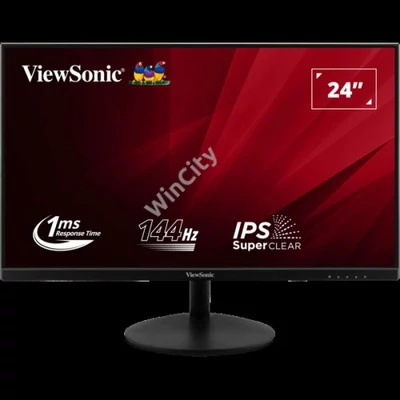 ViewSonic Monitor 23,8" - VA24E2-H (IPS, 16:9, 1920x1080, 144Hz, 1ms, 250cd/m2, D-sub, HDMI, VESA)