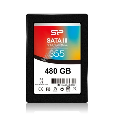 Silicon Power SSD - 480GB S55 2,5" (TLC, r:540 MB/s; w:480 MB/s)
