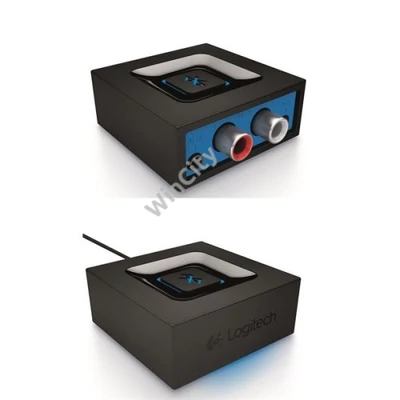 Logitech Adapter - Bluetooth (Vezeték nélküli, 3,5mm Jack/RCA, Max.: 15m, fekete/kék)