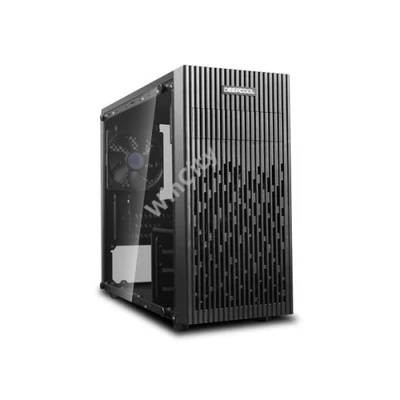 DeepCool Számítógépház - MATREXX 30 (fekete, fekete belső, ablakos, 1x12cm ventilátor, mATX, 1xUSB3.0, 1xUSB2.0)