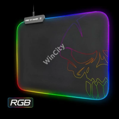 Spirit of Gamer Egérpad - RGB Medium (RGB háttérvilágítás, 350 x 255 x 3mm; fekete)