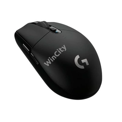 Logitech Egér - G305 LightSpeed (Vezeték nélküli, Gaming, Optikai, 6 gombos, USB wireless egység, 12000 DPI, fekete)