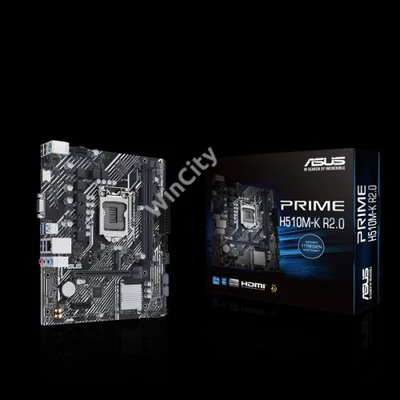 Asus Alaplap - Intel PRIME H510M-K R2.0 s1200 (H510, 2xDDR4 3200MHz, 4xSATA3, 1xM.2, VGA/HDMI)