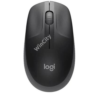 Logitech Egér - M190 (Vezeték nélküli, teljes méretű, Optikai, USB, fekete)