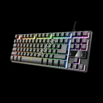 Trust Billentyűzet Gamer - GXT 833 Thado (RGB LED háttérvilágítás; TKL méret; USB; fekete; magyar)