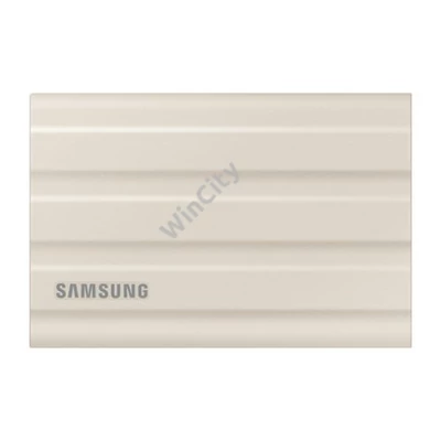 Samsung Külső SSD 1TB - MU-PE1T0K/EU (T7 Shield external, beige, USB 3.2, 1TB)