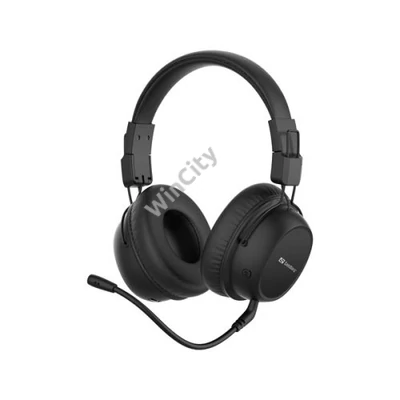 Sandberg Wireless Fejhallgató - Bluetooth Headset ANC FlexMic (Bluetooth, hajlítható mikrofon, fekete)